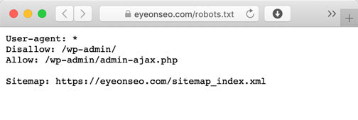 robots.txt Datei sagt den Suchmaschinen, was sie indizieren dürfen und was nicht